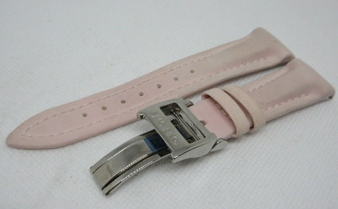 New Jacob & Co. 20mm Pink Poly Rubber Strap Deployant Buckle Stainless Steel