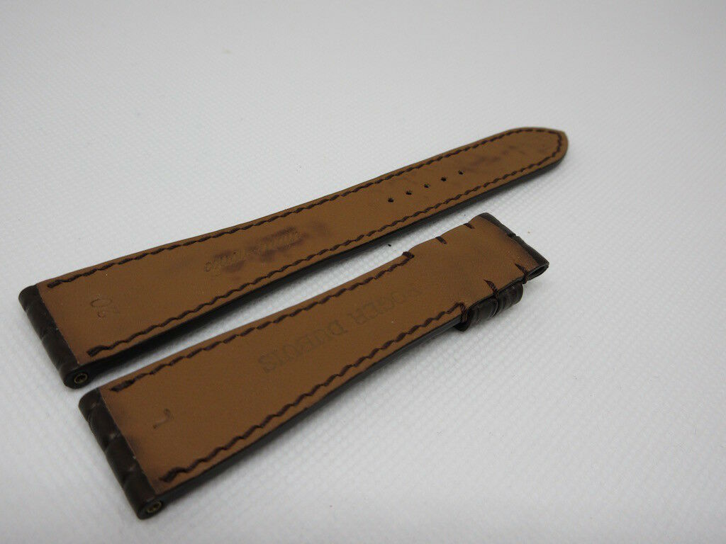 New Roger Dubuis 20mm Brown Alligator Strap XL Size