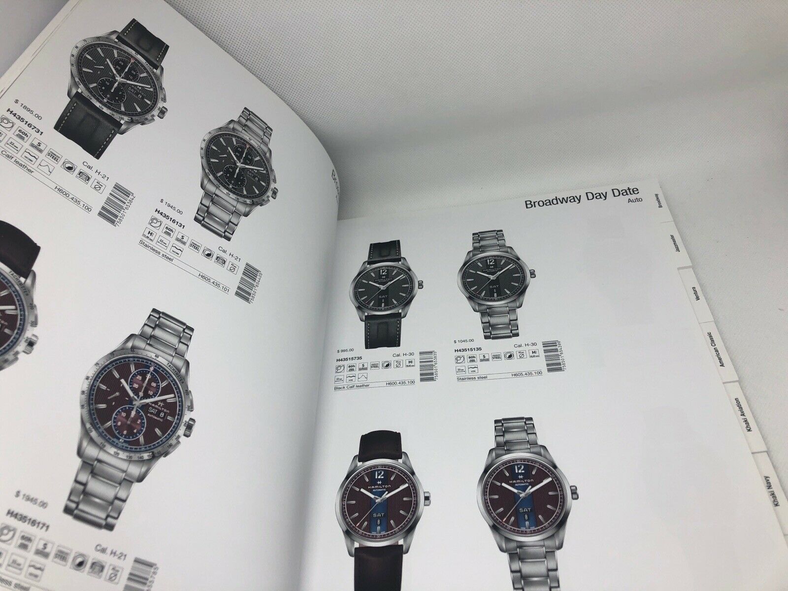 Hamilton Watch Manual Guide Hardcover Book 2017 2018 Dealer Price List