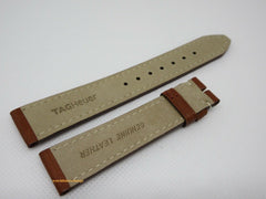 New Tag Heuer 18mm Brown Leather Strap