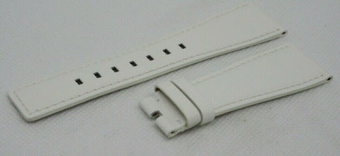 New Bell & Ross 24mm White Leather Strap Glossy OEM Genuine