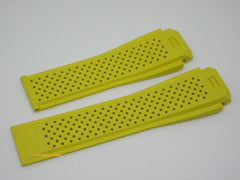 New Tag Heuer Connected Yellow Rubber Strap 22mm OEM for 46mm