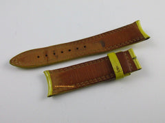 Jaeger LeCoultre 18mm Yellow Leather Strap OEM