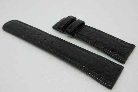A. Lange & Sohne 19mm Black Glossy Alligator Strap OEM