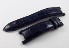 Franck Muller 20mm Blue Alligator Strap Glossy for Double Mystery OEM