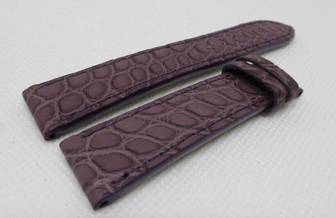 New Chopard 18mm Purple Alligator Strap OEM