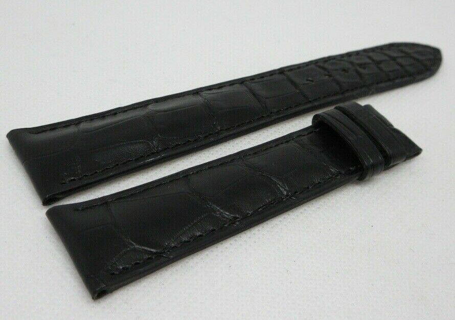 New Camille Fournet 22mm Black Alligator Strap Bag Genuine XL