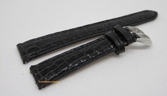 Franck Muller Diamond Stainless Steel Buckle 14mm Black Alligator Strap
