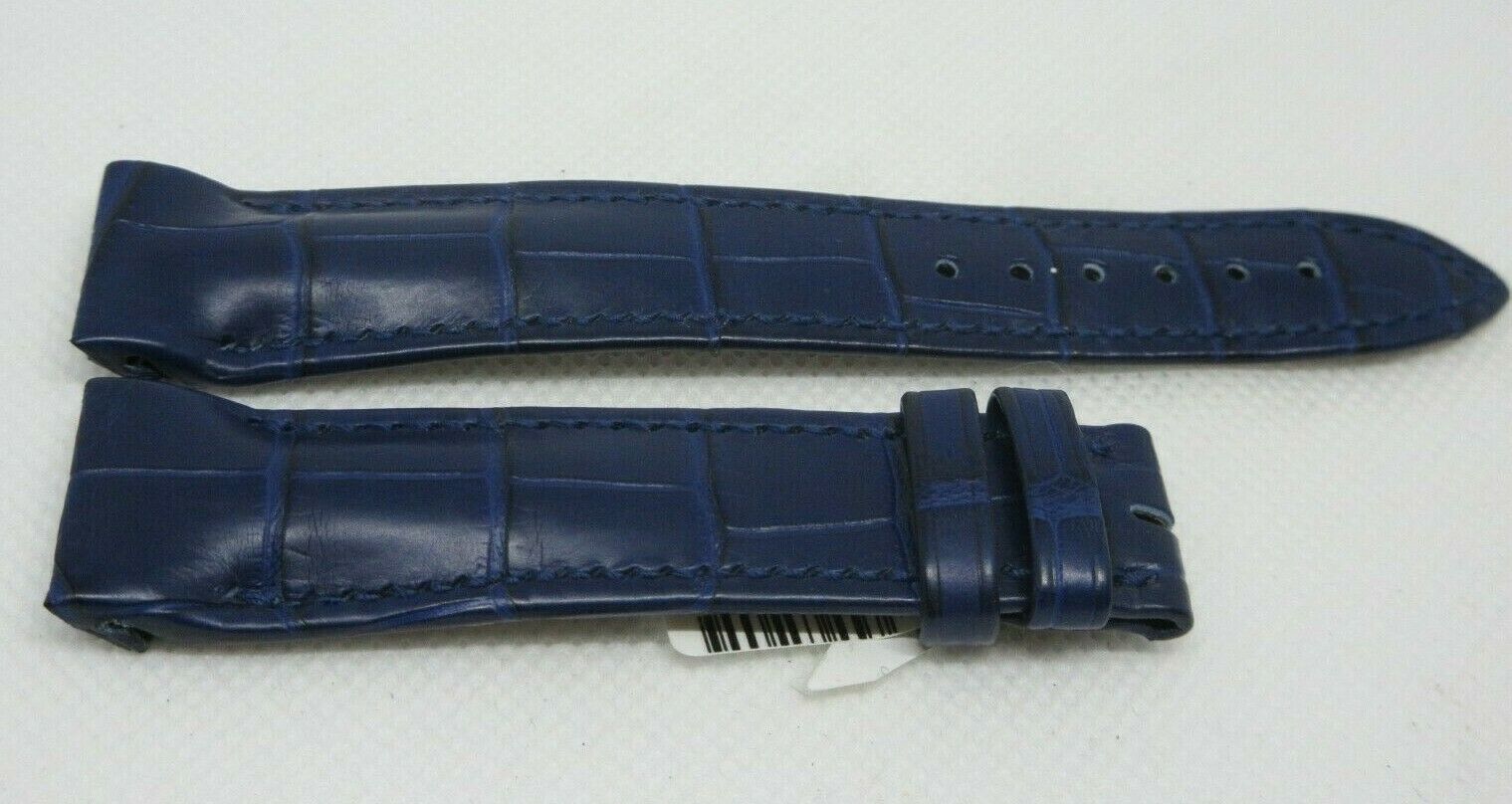 New Ulysse Nardin Blue Alligator Strap 19mm OEM Genuine