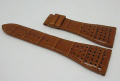 New Roger Dubuis G40 30mm Glossy Brown Alligator Strap XL Size OEM Genuine