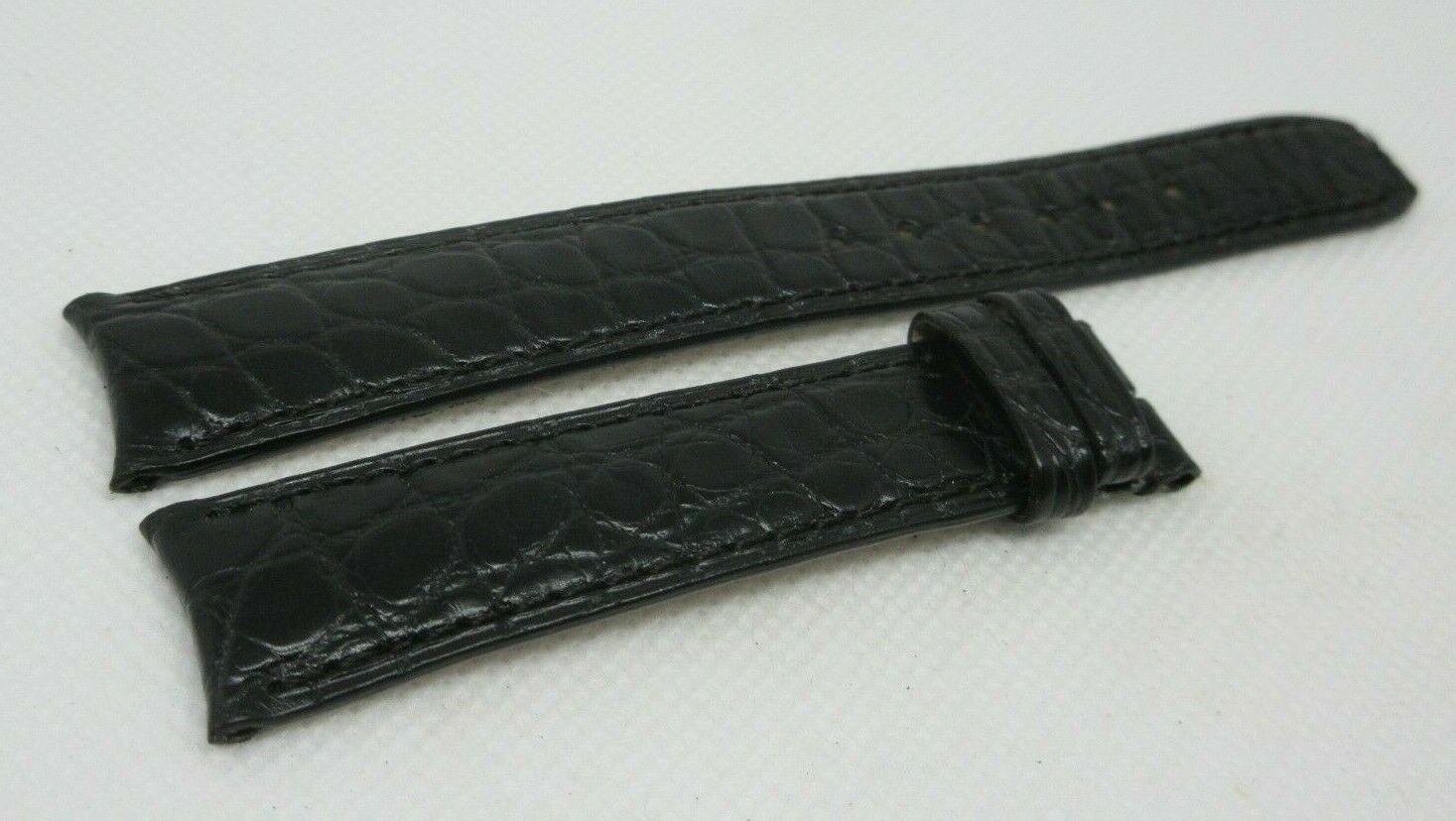 New Baume Mercier 18mm Black Alligator Strap OEM Genuine