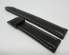 New Tag Heuer 18mm Black Leather Strap OEM
