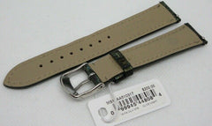 New Michele 16mm Green Alligator Stainless Steel Buckle OEM