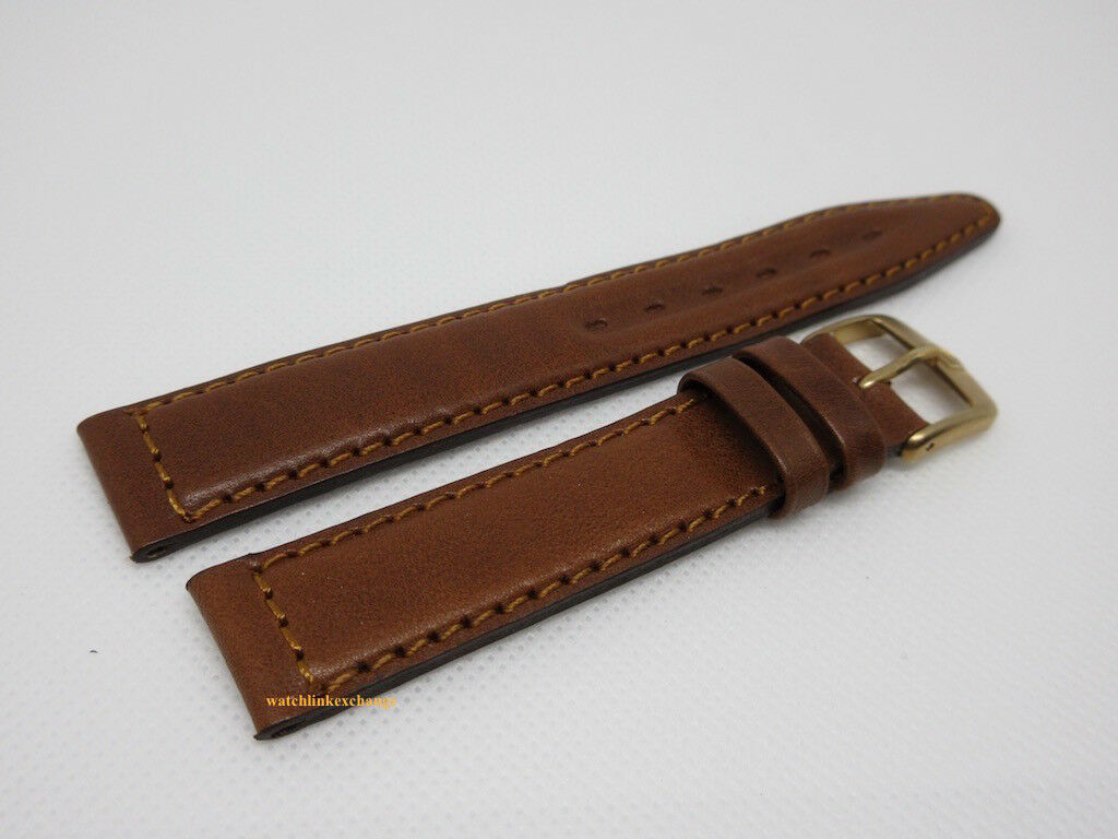 New Tag Heuer 17mm Brown Leather Strap Buckle