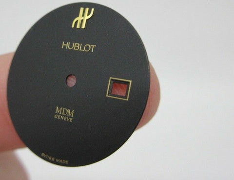 Hublot Black Dial 23mm Yellow Gold MDM