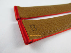 Bedat & Co. 19mm Red Silk Leather Strap OEM Short Size