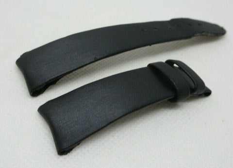 Audemars Piguet 20mm Satin Leather Strap Black OEM Genuine Fabric