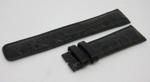 New Dubey Schaldenbrand 20mm Black Alligator Strap