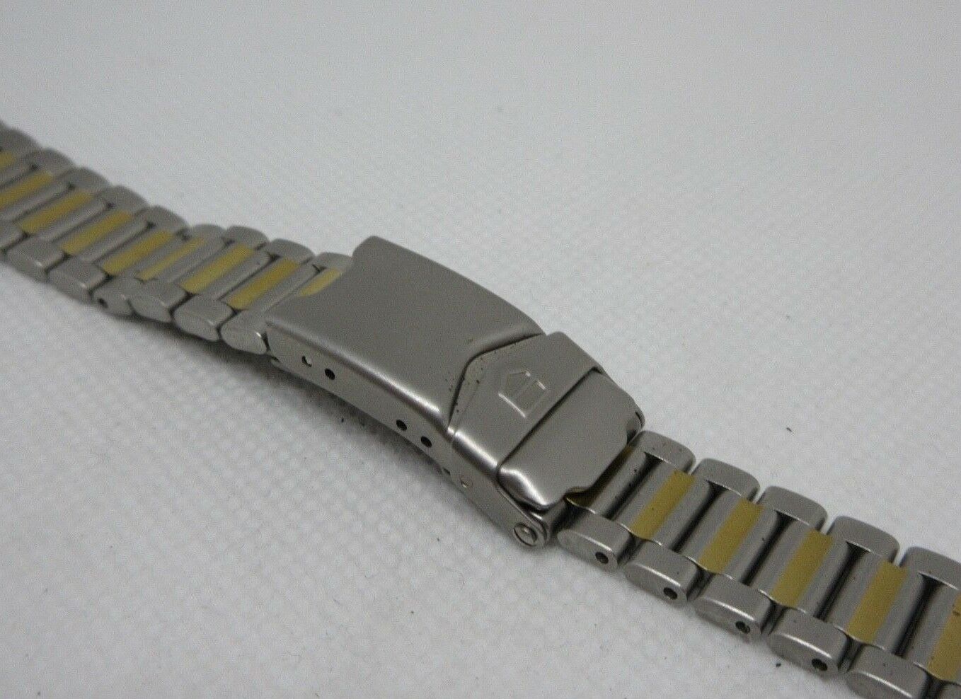 New Tag Heuer Ladies 4000 Stainless Steel Bracelet Gold Tone BB0519 14mm OEM