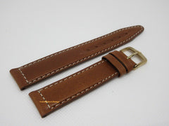 New Tag Heuer 17mm Brown Leather Strap Buckle