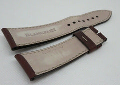 Blancpain 23mm Brown Leather Strap OEM Genuine Bathyscaphe Fifty Fathoms
