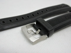 Tag Heuer 21mm Black Rubber Strap Stainless Steel Buckle OEM Genuine