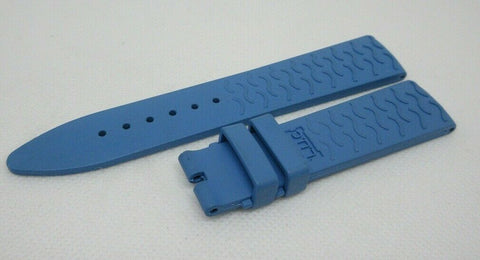 New Chopard LUC Pro One 20mm Blue Rubber Strap OEM Genuine